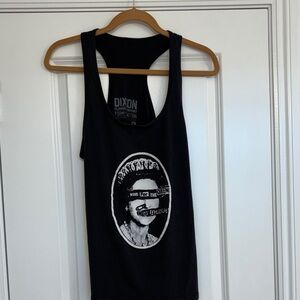 DIXXON Black Tank Top with White Graphic